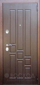 Фото стальная дверь Дверь для деревянного дома №28 с отделкой МДФ ПВХ