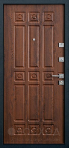 Фото  Стальная дверь Дверь для деревянного дома №14 с отделкой МДФ ПВХ