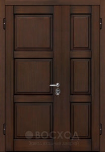 Фото стальная дверь Двухстворчатая дверь №15 с отделкой Порошковое напыление