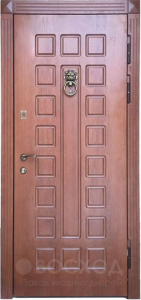 Фото стальная дверь Дверь для деревянного дома №13 с отделкой МДФ ПВХ