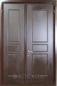 Фото стальная дверь Двухстворчатая дверь №1 с отделкой Порошковое напыление